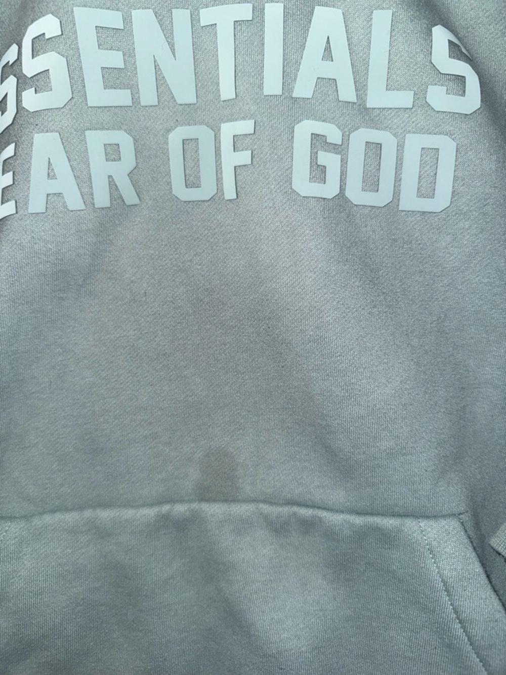 Essentials Fear of God Crewneck Hoodie in Sage - Picture 5 of 9